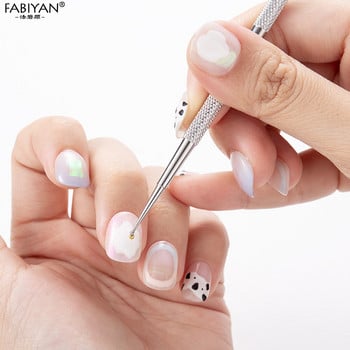 5 ΤΕΜ Nail Art Dotting Στυλό Διπλής άκρης Σχέδιο από ανοξείδωτο ατσάλι Ζωγραφική Picking Dot Rhinestones Κρυστάλλινα πετράδια ακρυλικά εργαλεία μανικιούρ