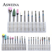 10 kom dijamantnih glodala Kompleti svrdla za nokte Rotacijska svrdla za manikuru za električni stroj Alati za skidanje gel laka