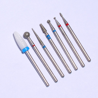 Φρέζα για μανικιούρ Κεραμικά Diamond Nail Art Drill Bits Μύλοι κόφτες για αφαίρεση τζελ νυχιών Εργαλειομηχανή μανικιούρ βερνικιού