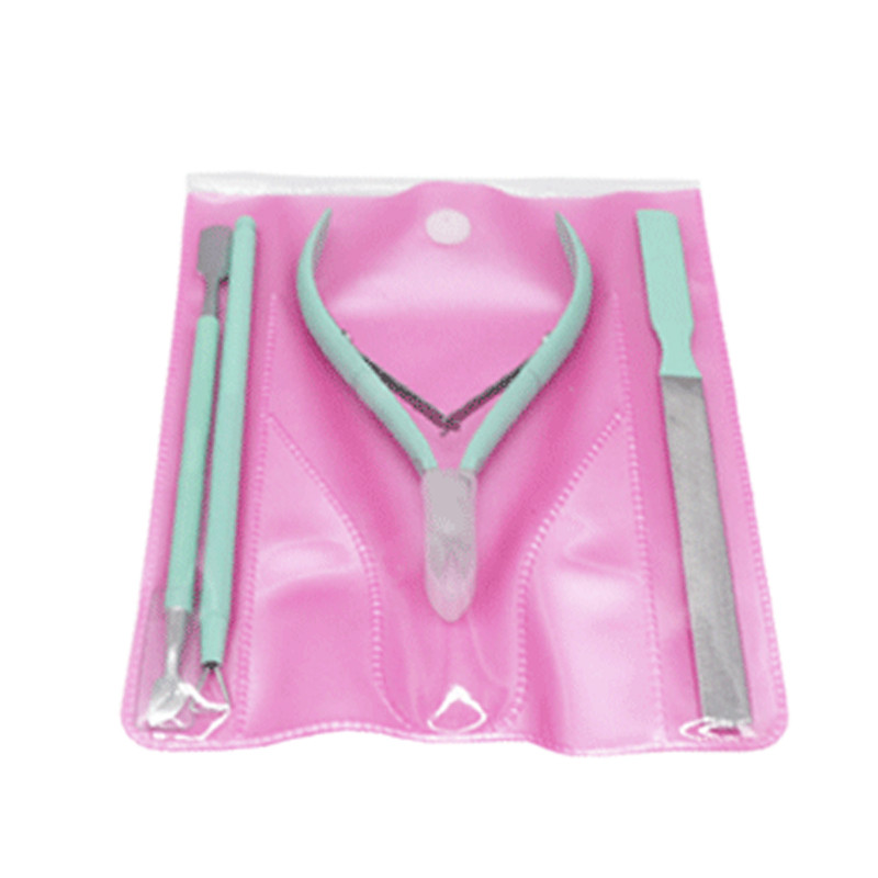 4 τεμάχια κουρευτικής επιδερμίδας εκφόρτωση πένσας σετ ώθησης από ανοξείδωτο ατσάλι Εργαλείο απόξεσης απολέπισης επιδερμίδας Fader Ψαλιδάκι νυχιών