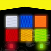 6PCS Автомобилни светлоотразителни предупредителни ленти Стикери Джанта Вежда Предупреждаващ светлинен рефлектор Защитен стикер за безопасност Автомобилни аксесоари