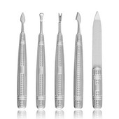 1 kom. Gurač zanoktica od nehrđajućeg čelika za manikuru 2021. Alati za nokte Turpija za umjetne nokte Neklizajući alat za uklanjanje zanoktica Dodaci