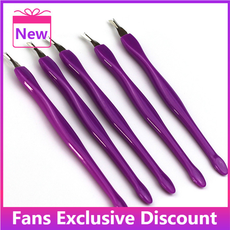 Modni gurač za nokte od nehrđajućeg čelika Vilica za manikuru Alat za podrezivanje mrtve kože Vilica štipaljka Gurač Trimer za uklanjanje