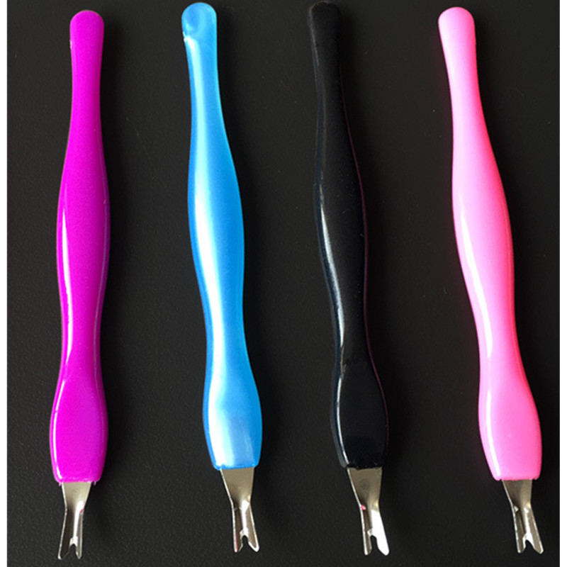 Modni gurač za nokte od nehrđajućeg čelika Vilica za manikuru Alat za podrezivanje mrtve kože Vilica štipaljka Gurač Trimer za uklanjanje