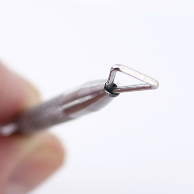 1db Cuticle Push Rozsdamentes Acél 0,7*2,5MM Rod Stick Push Cuticle Dead Skin UV Gél Polish Push Manikűr eszköz Köröm Arthoz
