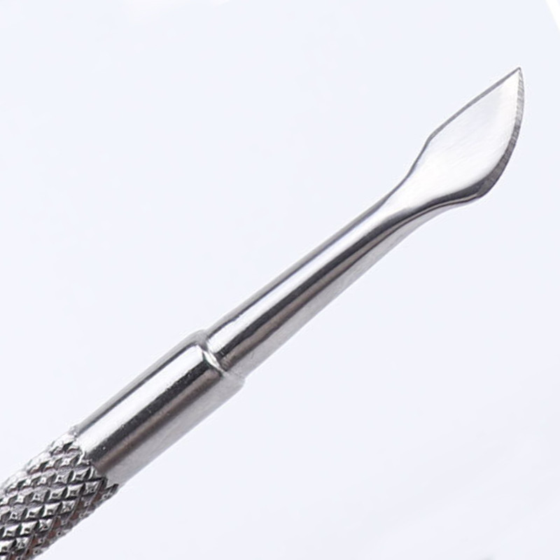 1db Cuticle Push Rozsdamentes Acél 0,7*2,5MM Rod Stick Push Cuticle Dead Skin UV Gél Polish Push Manikűr eszköz Köröm Arthoz