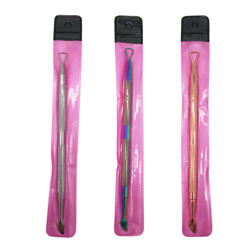 1db Cuticle Push Rozsdamentes Acél 0,7*2,5MM Rod Stick Push Cuticle Dead Skin UV Gél Polish Push Manikűr eszköz Köröm Arthoz
