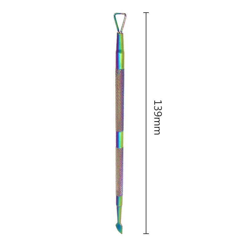 1db Cuticle Push Rozsdamentes Acél 0,7*2,5MM Rod Stick Push Cuticle Dead Skin UV Gél Polish Push Manikűr eszköz Köröm Arthoz