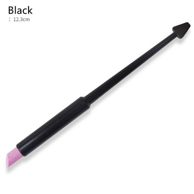 1PC Kvarcni alat za uklanjanje zanoktica s noktiju s dvostrukom glavom, olovka za poliranje, potiskivač mrtve kože, skidač laka za nokte Štapić za manikuru Alat za turpije za nokte