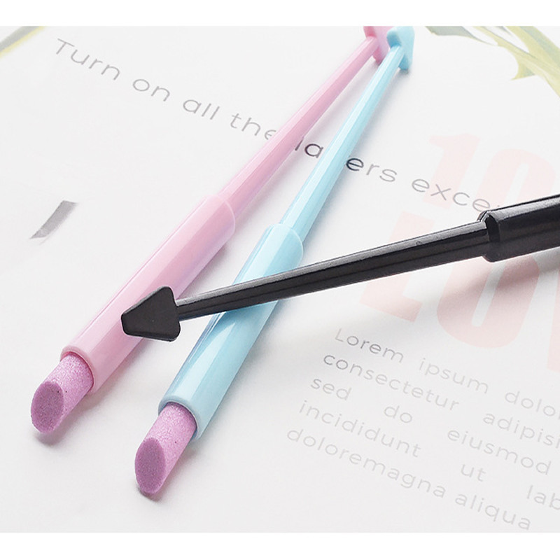 1PC Kvarcni alat za uklanjanje zanoktica s noktiju s dvostrukom glavom, olovka za poliranje, potiskivač mrtve kože, skidač laka za nokte Štapić za manikuru Alat za turpije za nokte