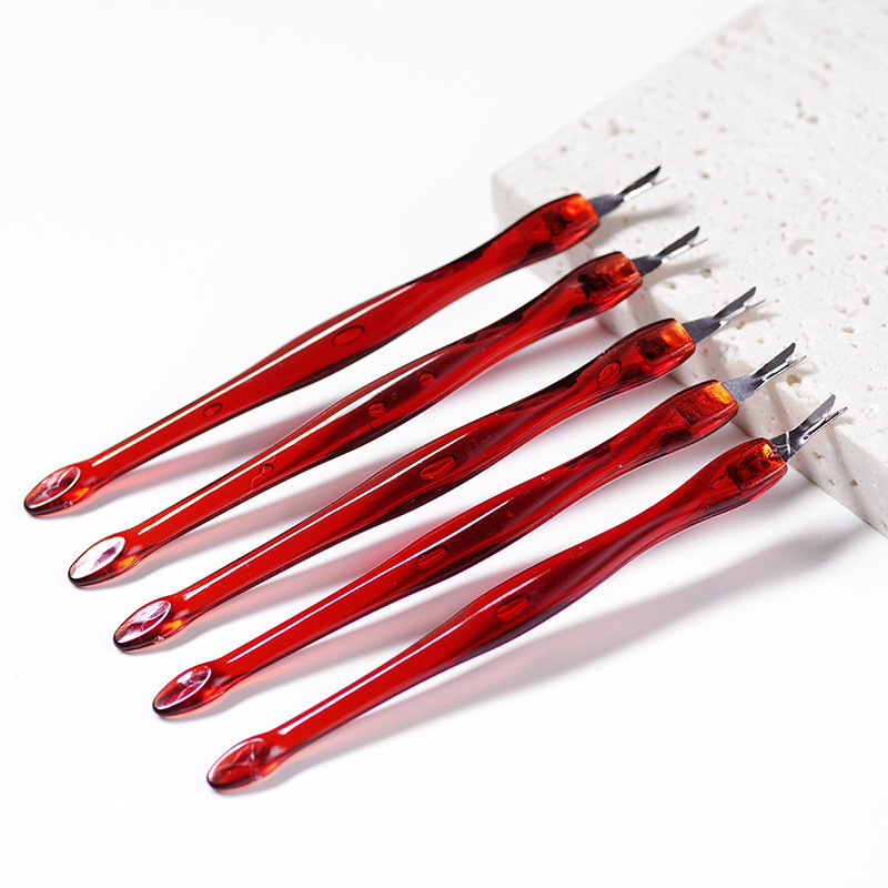 5 db Minőségi Dead Skin Fork Nipper Pusher trimmer bőrkeményedés kutikula eltávolító manikűr pedikűr rozsdamentes acél körömdíszítő eszközök
