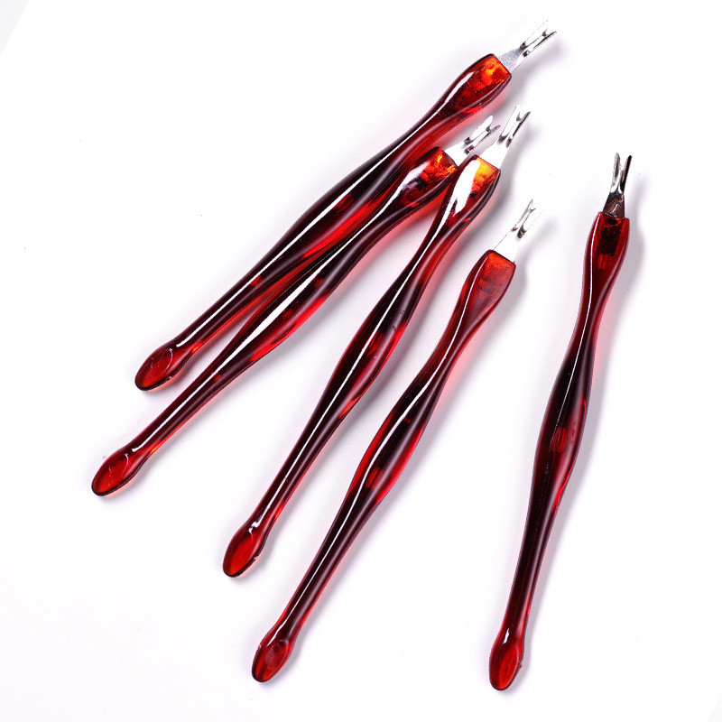 5 db Minőségi Dead Skin Fork Nipper Pusher trimmer bőrkeményedés kutikula eltávolító manikűr pedikűr rozsdamentes acél körömdíszítő eszközök