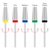 5 U 1 Dvosmjerna konusna svrdla za nokte od tvrdog metala Pribor za svrdla od tvrdog metala Glodalo za stroj za manikuru Uklanjanje gela