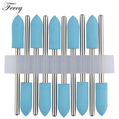 10 kom svrdla za nokte Silikonsko glodalo za manikuru Električne turpije Strojni pribor Pufer za nokte Brusilica za poliranje
