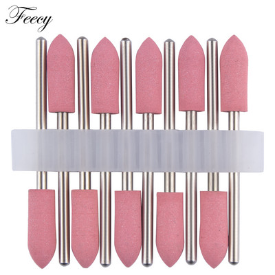 10 kom svrdla za nokte Silikonsko glodalo za manikuru Električne turpije Strojni pribor Pufer za nokte Brusilica za poliranje