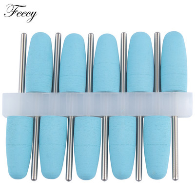 10 kom svrdla za nokte Silikonsko glodalo za manikuru Električne turpije Strojni pribor Pufer za nokte Brusilica za poliranje