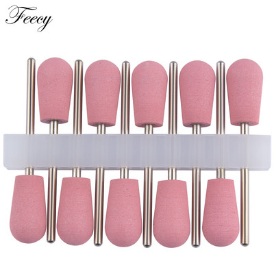 10 kom svrdla za nokte Silikonsko glodalo za manikuru Električne turpije Strojni pribor Pufer za nokte Brusilica za poliranje