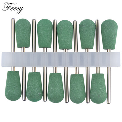 10 kom svrdla za nokte Silikonsko glodalo za manikuru Električne turpije Strojni pribor Pufer za nokte Brusilica za poliranje