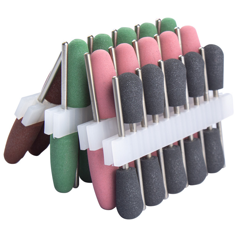 10 kom svrdla za nokte Silikonsko glodalo za manikuru Električne turpije Strojni pribor Pufer za nokte Brusilica za poliranje