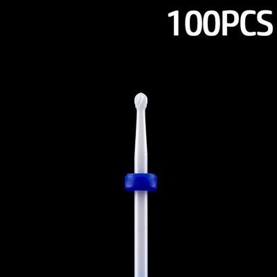 100db/tétel Kerámia körömfúró maró manikűr készlet körömreszelő zselés körömlakk maró 3/32 hüvelykes
