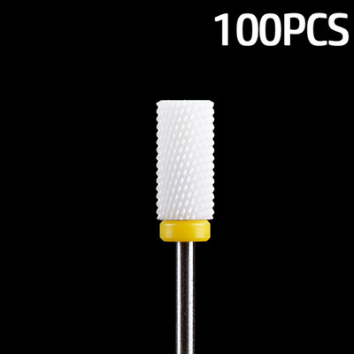 100db/tétel Kerámia körömfúró maró manikűr készlet körömreszelő zselés körömlakk maró 3/32 hüvelykes