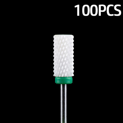100db/tétel Kerámia körömfúró maró manikűr készlet körömreszelő zselés körömlakk maró 3/32 hüvelykes