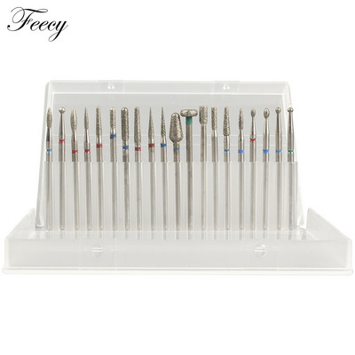 10 τμχ φρέζα για μανικιούρ Σετ τρυπάνια νυχιών από κεραμικό καρβίδιο για αφαίρεση βερνικιού τζελ Τρυπάνι μηχανής μανικιούρ πεντικιούρ