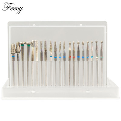 10 τμχ φρέζα για μανικιούρ Σετ τρυπάνια νυχιών από κεραμικό καρβίδιο για αφαίρεση βερνικιού τζελ Τρυπάνι μηχανής μανικιούρ πεντικιούρ