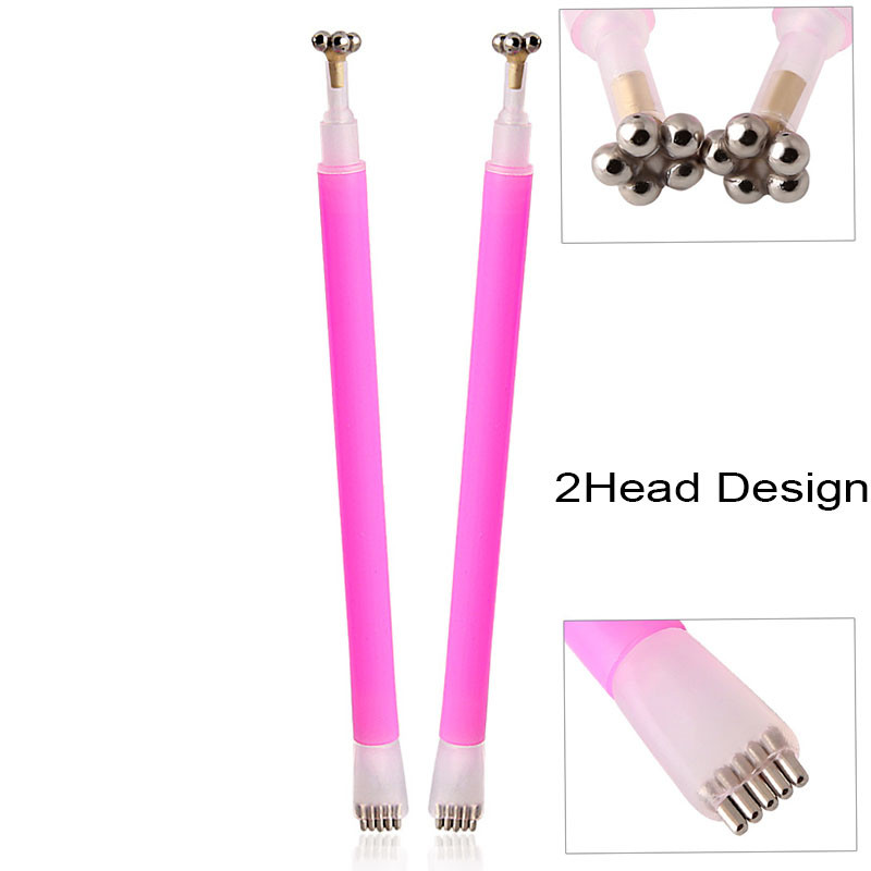 Nail Art Magnet Stick Mačje oči Dvostruki Magnet Polish UV Gel Snažna magnetska olovka Alati za manikuru 3 boje Magnetski štapić za nokte