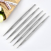 Σχέδιο Rhinestone Dual End Acrylic Nail Art Carving Dotting Pen Tip Liner Ζωγραφική Βούρτσα σχεδίασης Gel UV Polish Manicure Dot Tool