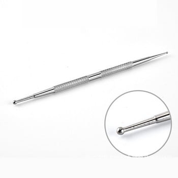 Σχέδιο Rhinestone Dual End Acrylic Nail Art Carving Dotting Pen Tip Liner Ζωγραφική Βούρτσα σχεδίασης Gel UV Polish Manicure Dot Tool