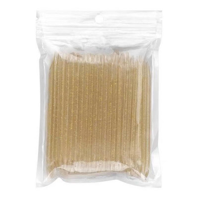 50/PACK Professzionális körömpontozó szerszám 9,5x0,4 cm-es, kétfejű gyöngyök drágakövek, csapszedő kutikula toló felszedőpont fúró 7 szín
