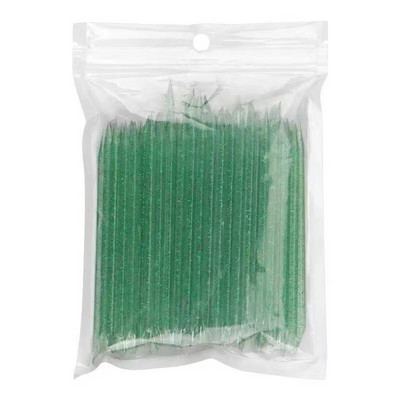 50/PACK Professzionális körömpontozó szerszám 9,5x0,4 cm-es, kétfejű gyöngyök drágakövek, csapszedő kutikula toló felszedőpont fúró 7 szín