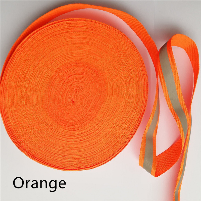 20 mm x 10 mm * 50 m Fluorescentna reflektirajuća tkanina Vrpca Traka Traka Rubna pletenica Obrub Ušivanje trake Dodaci za odjeću