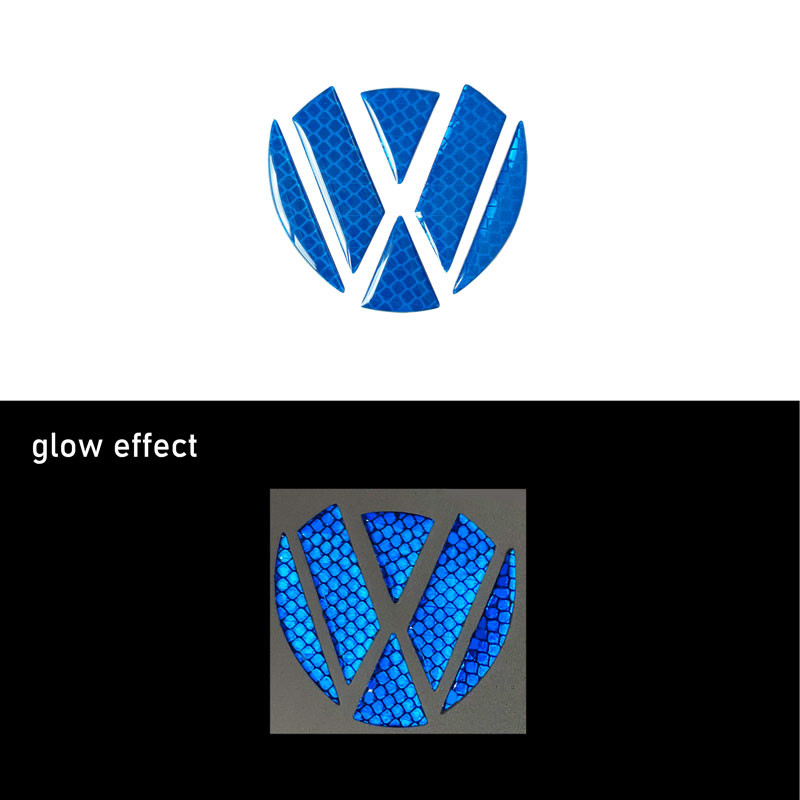 Εξωτερική διακόσμηση αυτοκινήτου Ανακλαστικό αυτοκόλλητο Αυτόματο πίσω καπό πορτμπαγκάζ Προειδοποιητικές ταινίες Αυτοκόλλητα για GOLF 5 6 7 Tiguan CC GTI POLO Passat Sagitar