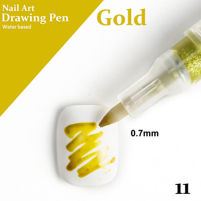 Μανικιούρ Εργαλεία ομορφιάς Nail Art Drawing Στυλό Γκράφιτι Ακρυλικό Αδιάβροχο Επενδύσεις Ζωγραφικής DIY Flower 3D Abstract Lines Nail Art Beauty Tools