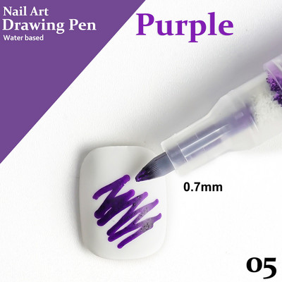 Μανικιούρ Εργαλεία ομορφιάς Nail Art Drawing Στυλό Γκράφιτι Ακρυλικό Αδιάβροχο Επενδύσεις Ζωγραφικής DIY Flower 3D Abstract Lines Nail Art Beauty Tools