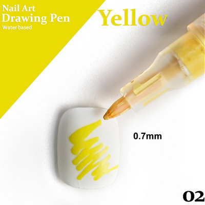 Μανικιούρ Εργαλεία ομορφιάς Nail Art Drawing Στυλό Γκράφιτι Ακρυλικό Αδιάβροχο Επενδύσεις Ζωγραφικής DIY Flower 3D Abstract Lines Nail Art Beauty Tools