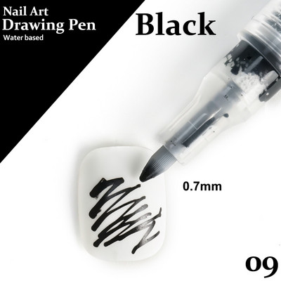 Μανικιούρ Εργαλεία ομορφιάς Nail Art Drawing Στυλό Γκράφιτι Ακρυλικό Αδιάβροχο Επενδύσεις Ζωγραφικής DIY Flower 3D Abstract Lines Nail Art Beauty Tools