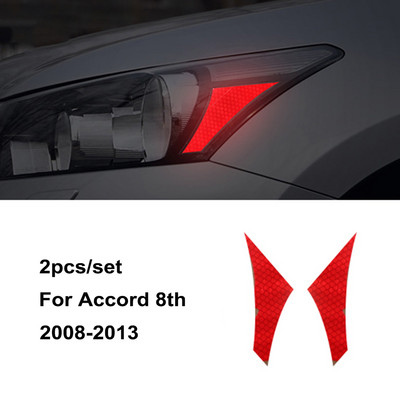 Filmske naljepnice za prednja svjetla automobila za vozilo Honda Accord 8. generacije, modificirano vanjsko upozorenje, ukrasne naljepnice, dodaci za automobile