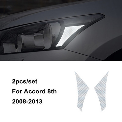 Filmske naljepnice za prednja svjetla automobila za vozilo Honda Accord 8. generacije, modificirano vanjsko upozorenje, ukrasne naljepnice, dodaci za automobile