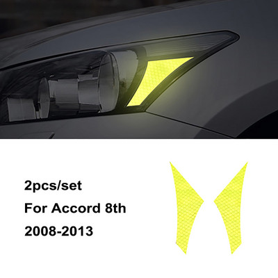 Filmske naljepnice za prednja svjetla automobila za vozilo Honda Accord 8. generacije, modificirano vanjsko upozorenje, ukrasne naljepnice, dodaci za automobile