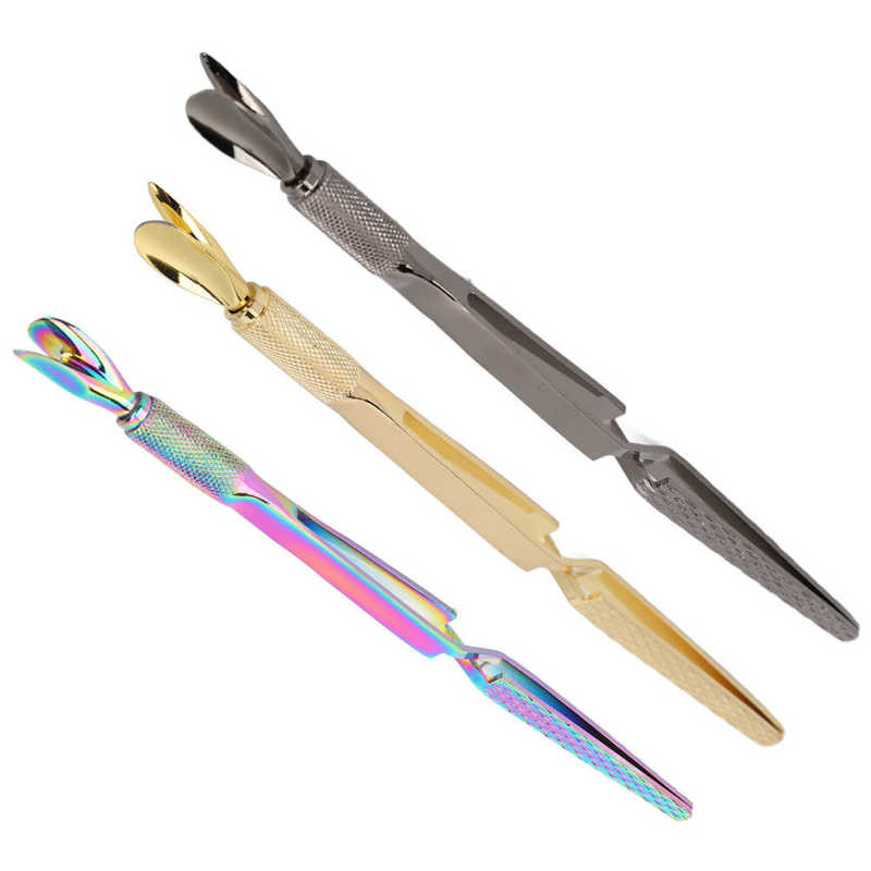 Gurač zanoktica s dvostrukim krajem Lagane pincete za oblikovanje noktiju Elegantan izgled Sigurnost za kozmetičke salone za manikuru