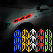 6db/Szett autós fényvisszaverő matricák, karcolásgátló biztonsági figyelmeztető matrica teherautó-autómotorokhoz, autós kiegészítőkhöz