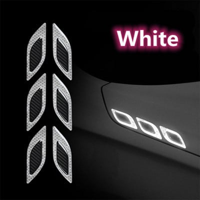 6db/Szett autós fényvisszaverő matricák, karcolásgátló biztonsági figyelmeztető matrica teherautó-autómotorokhoz, autós kiegészítőkhöz