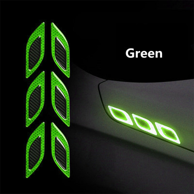 6db/Szett autós fényvisszaverő matricák, karcolásgátló biztonsági figyelmeztető matrica teherautó-autómotorokhoz, autós kiegészítőkhöz