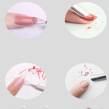 Πινέλο στυλό νυχιών ζωγραφική βερνίκι ζωγραφικής Σχέδιο γραμμής λωρίδας σχεδίασης λουλουδιών εξαιρετικά λεπτή έλξη με γάντζο προμήθειες μανικιούρ Dead Skin Clip Push