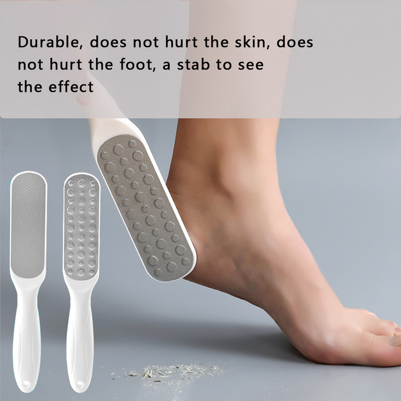1db Professzionális kétoldali lábreszelő Rasp sarokreszelő Hard Dead Skin bőrkeményedés eltávolító eszköz pedikűrreszelő lábreszelő