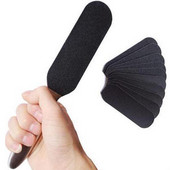 Dvipusis pėdų priežiūros įrankis Pėdų rasp dildė nuospaudų valiklis pedikiūras nerūdijančio plieno rankena švitrinis popierius su 10 vnt švitriniu popieriumi