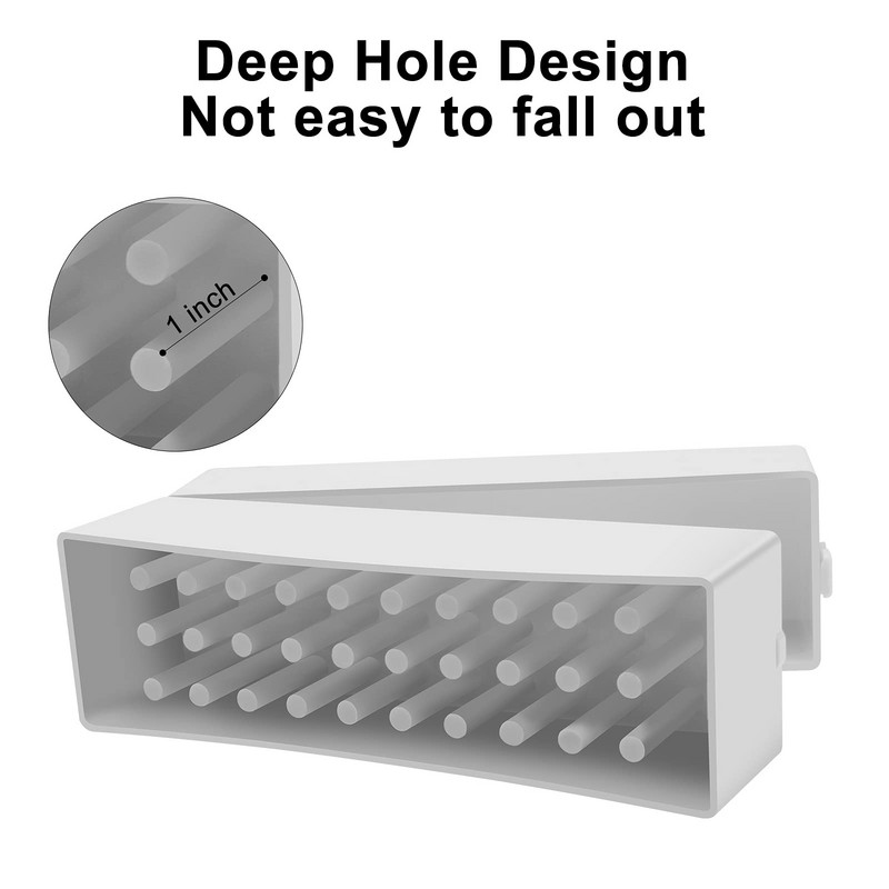 Držač svrdla za nokte 30 rupa Kutija za svrdla otporna na prašinu za akrilne svrdla za nokte Efile bitovi (ne uključuju svrdla za nokte)